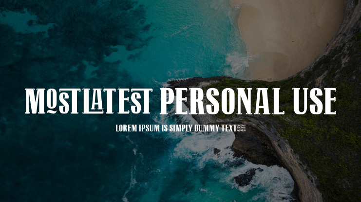 Mostlatest Personal Use Font