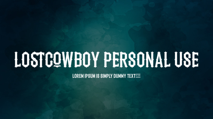 Lostcowboy Personal Use Font