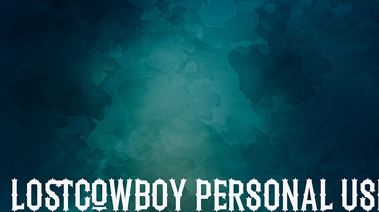 Lostcowboy Personal Use Font