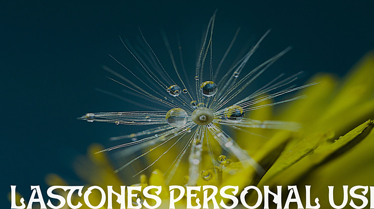 Lastones Personal Use Font