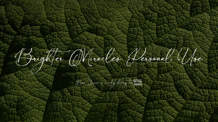 Brighter Miracles Personal Use Font