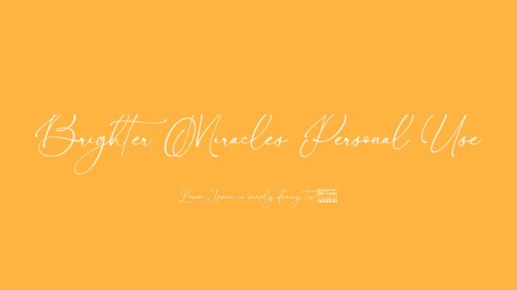 Brighter Miracles Personal Use Font