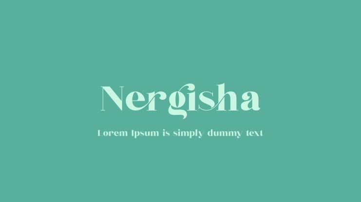 Nergisha Font