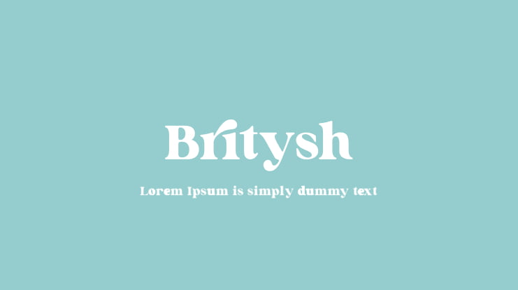 Britysh Font