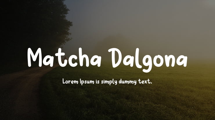 Matcha Dalgona Font