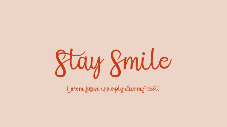 Stay Smile Font