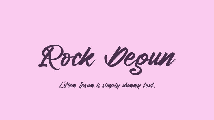 Rock Degun Font