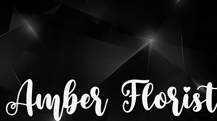 Amber Florist Font