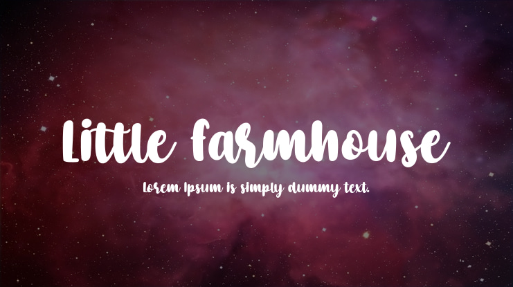 Little Farmhouse Font