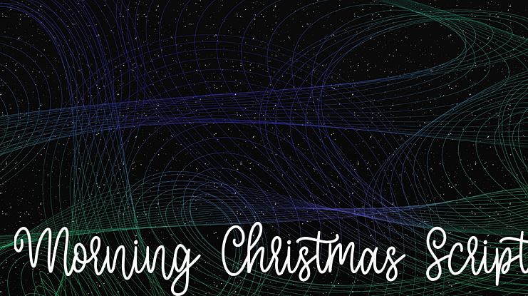 Morning Christmas Script Font