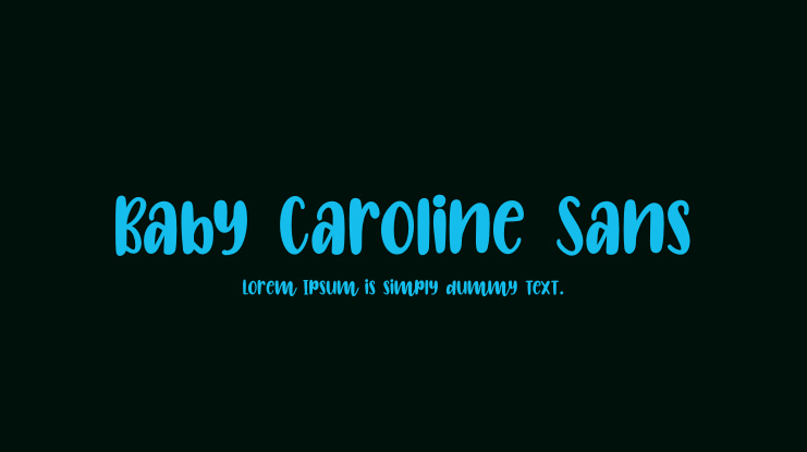 Baby Caroline Sans Font Family