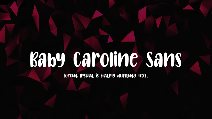 Baby Caroline Sans Font Family