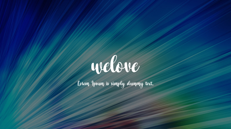 welove Font