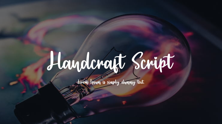 Handcraft Script Font
