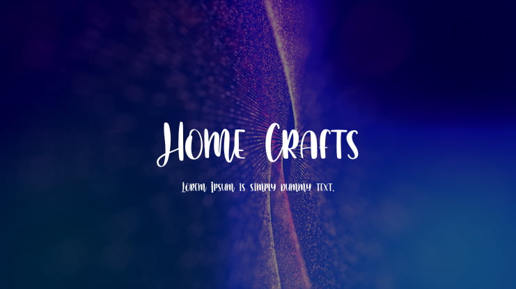 Home Crafts Font
