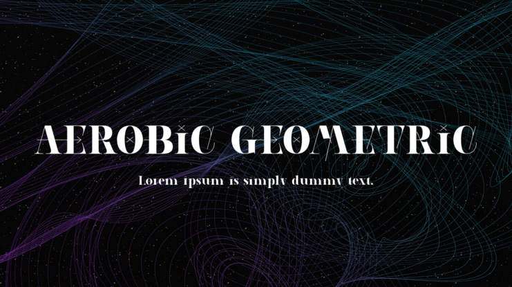 AEROBIC GEOMETRIC Font