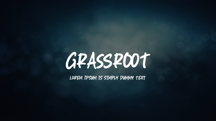 Grassroot Font