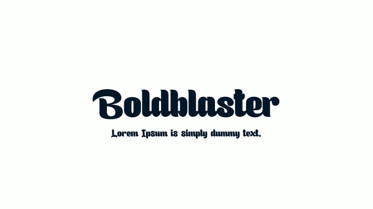 Boldblaster Font Family