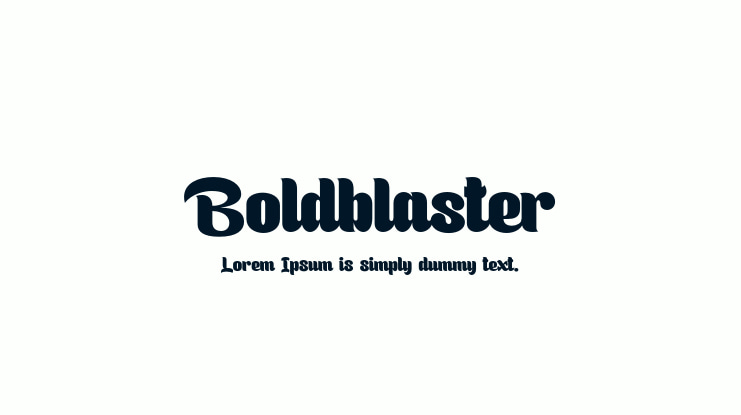 Boldblaster Font Family