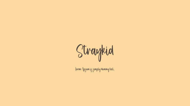 Straykid Font