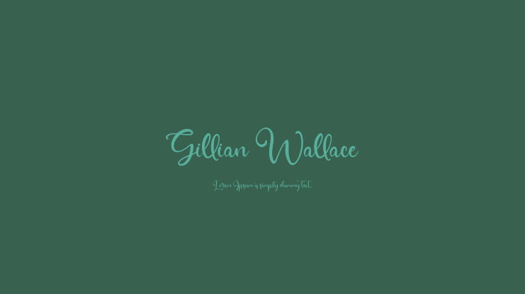 Gillian Wallace Font