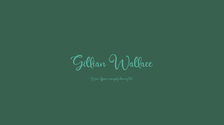 Gillian Wallace Font