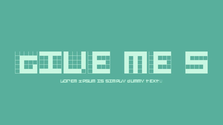 Give Me 5 Font Family