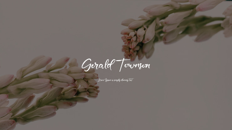 Gerald Townson Font