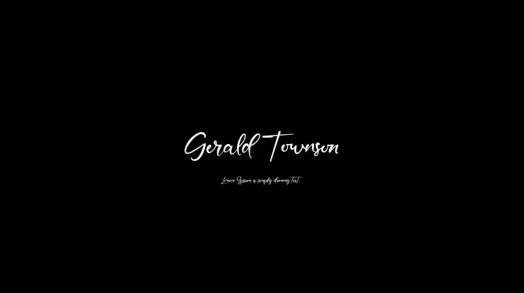 Gerald Townson Font