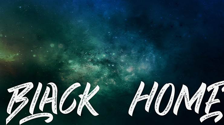 BLACK HOME Font