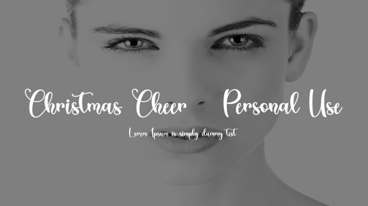 Christmas Cheer - Personal Use Font