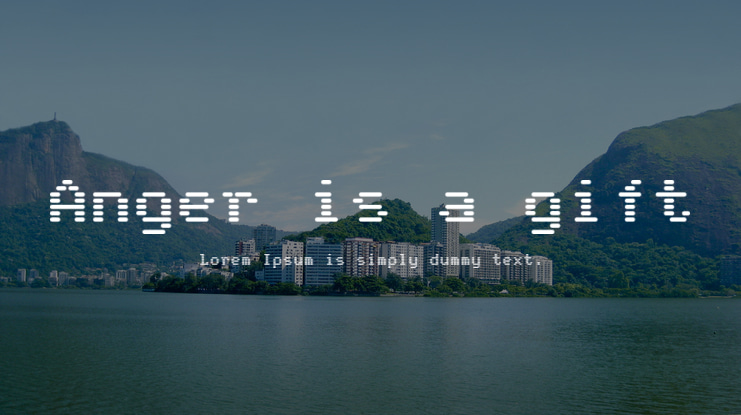 Anger is a gift Font