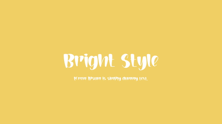 Bright Style Font