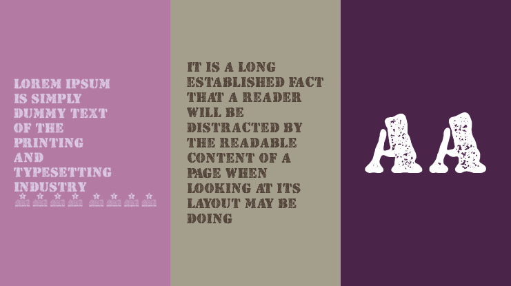 STAMPED PERSONAL USE Font