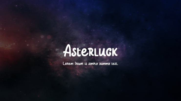 Asterluck Font