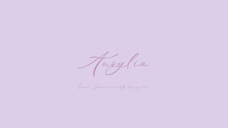 Ansylia Font