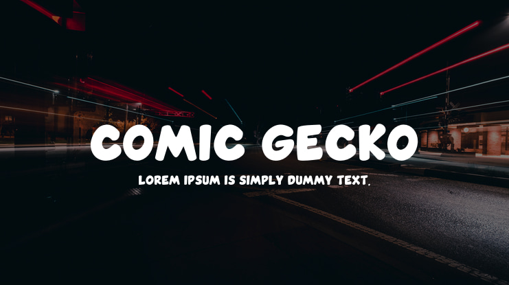 Comic Gecko Font