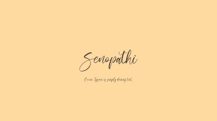 Senopathi Font