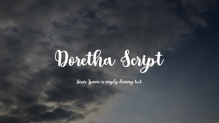 Doretha Script Font
