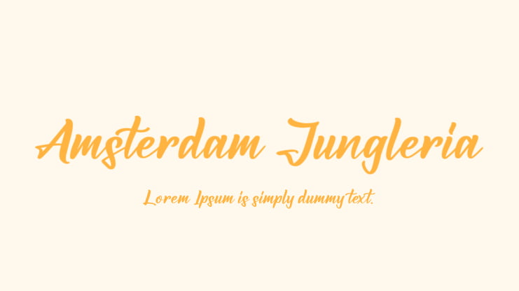 Amsterdam Jungleria Font