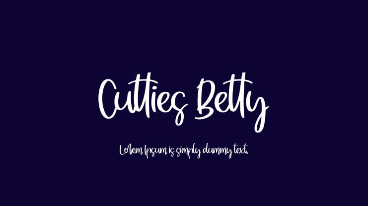 Cutties Betty Font