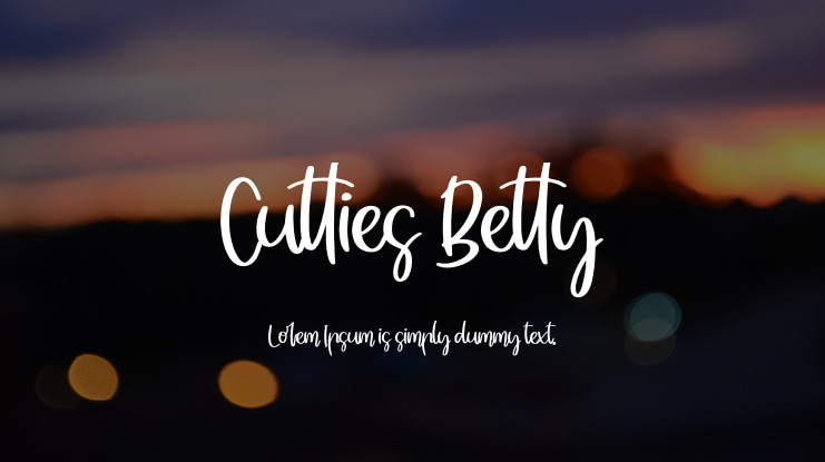 Cutties Betty Font