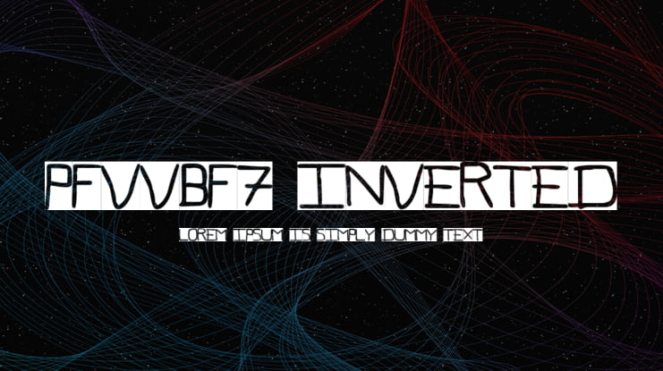 Pfvvbf7 inverted Font Family