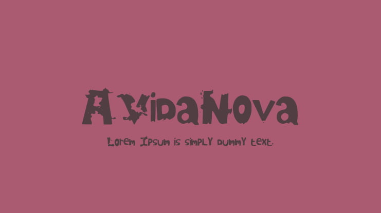 AVidaNova Font