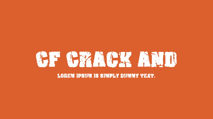 CF Crack and Font