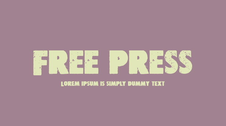 Free press Font