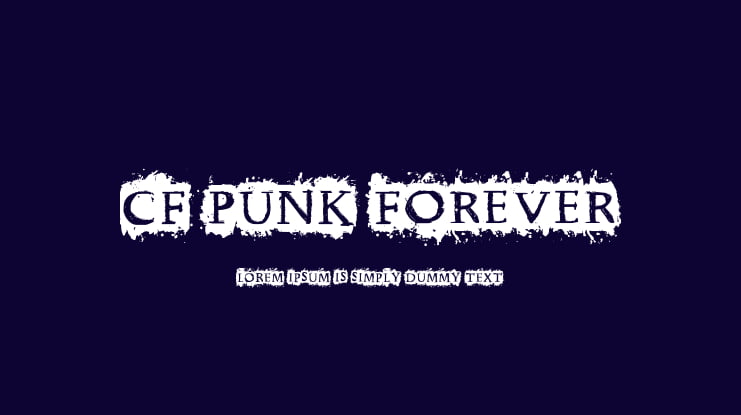 CF Punk Forever Font