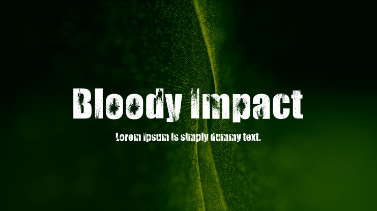 Bloody Impact Font