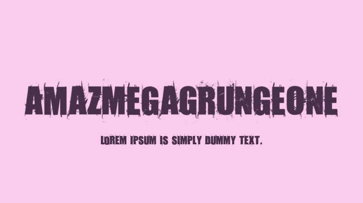 AmazMegaGrungeOne Font