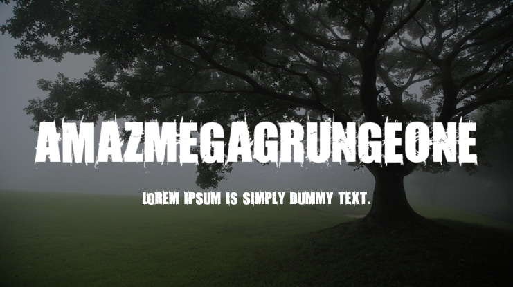 AmazMegaGrungeOne Font